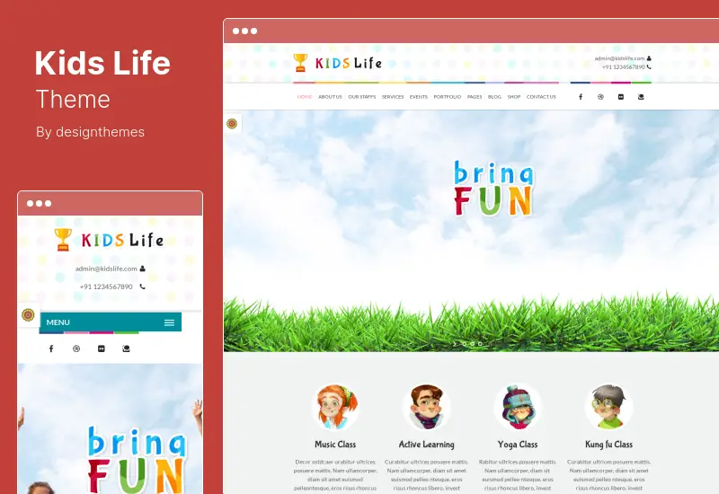 Kids Life Theme - Children School WordPress Theme