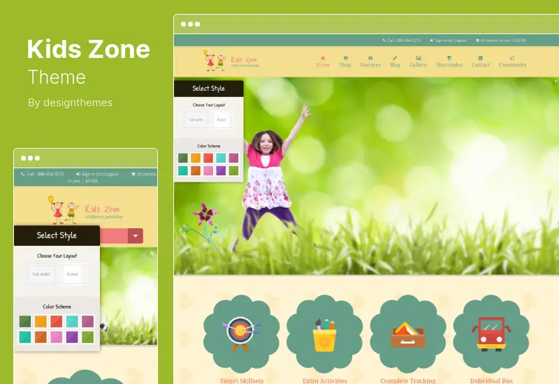 Kids Zone Theme - Children WordPress Theme