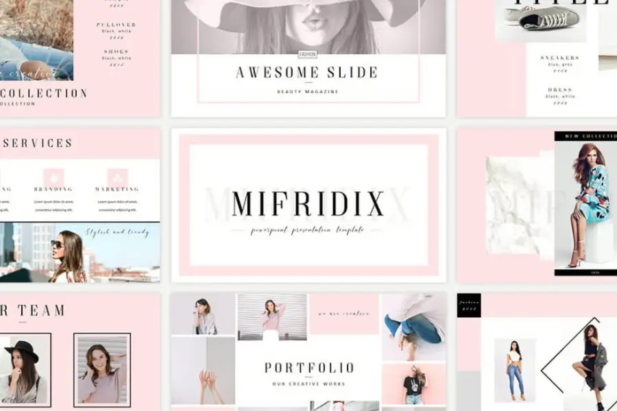 Mifridix Free Fashion Powerpoint Template - 