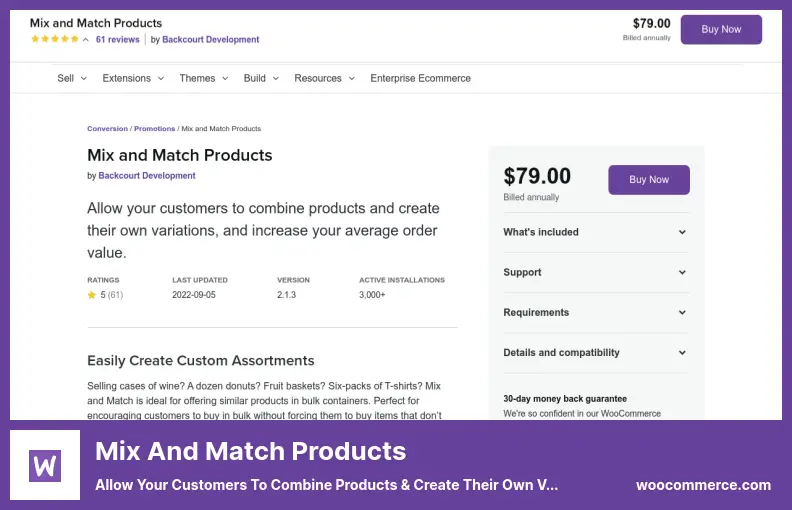 Mix and Match Products Plugin - Allow Your Customers to Combine Products & Create Their Own Variations