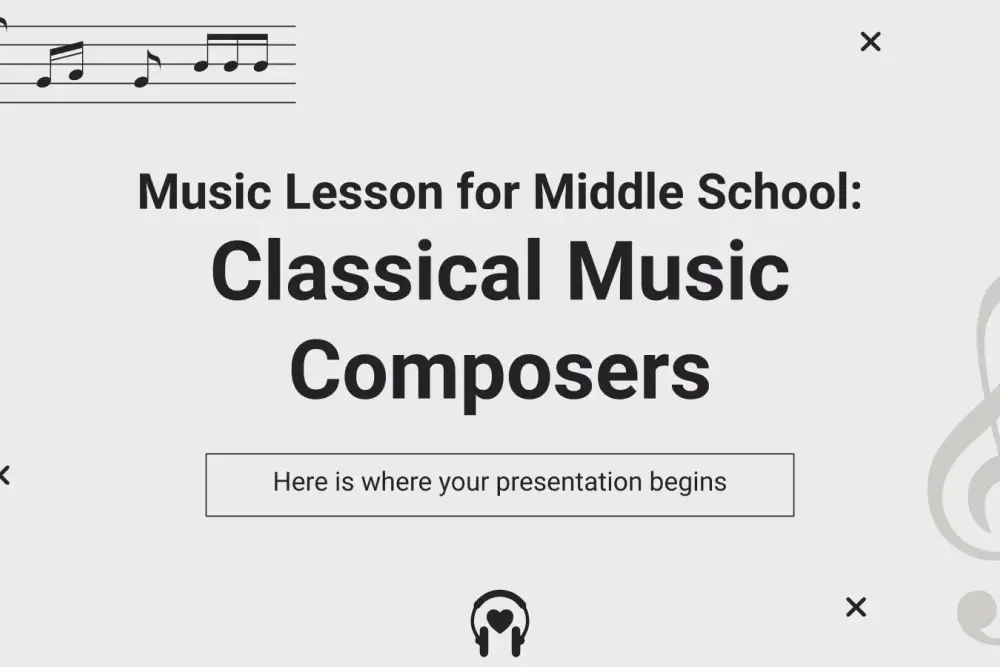 Music Lesson for Middle School: Classical Music Composers - 