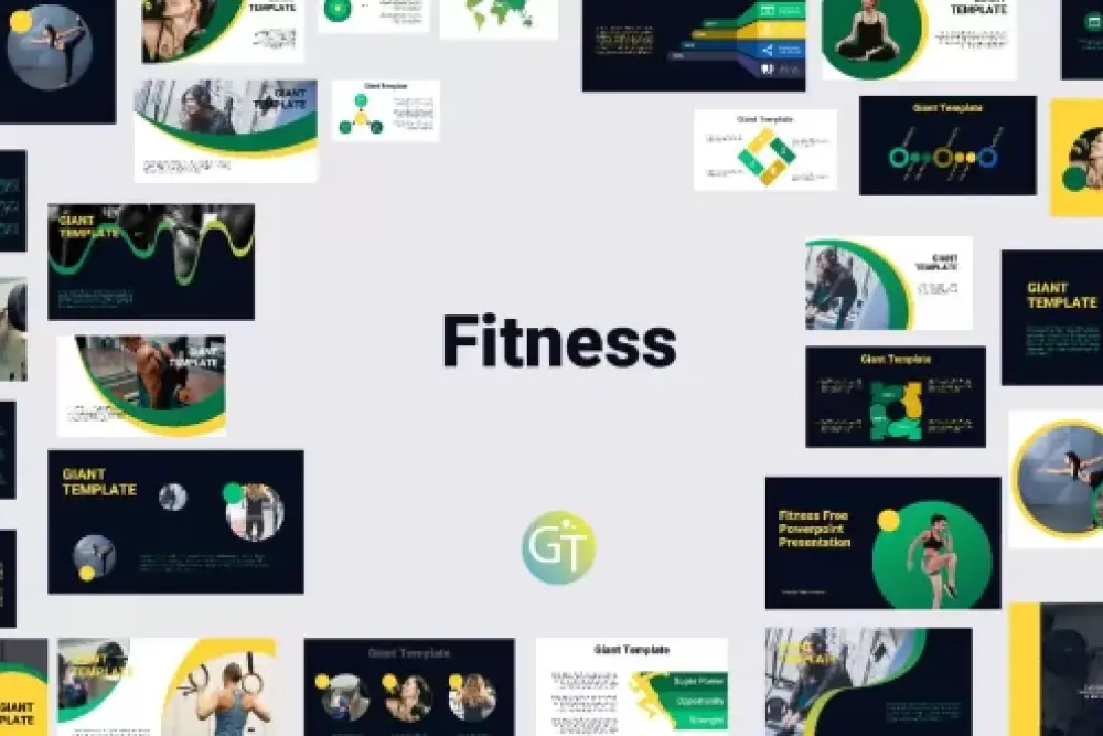 Fitness Free Powerpoint Template - 