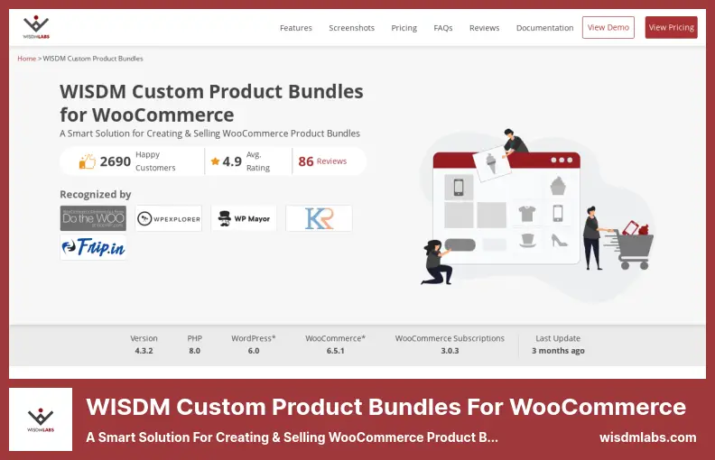 WISDM Custom Product Bundles Plugin - A Smart Solution for Creating & Selling WooCommerce Product Bundles