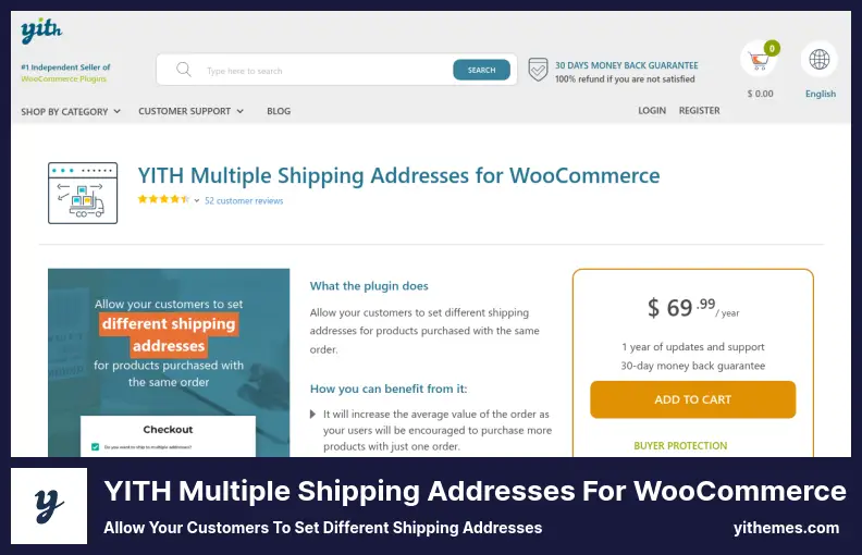 YITH Multiple Shipping Addresses for WooCommerce Plugin - Allow Your Customers to Set Different Shipping Addresses