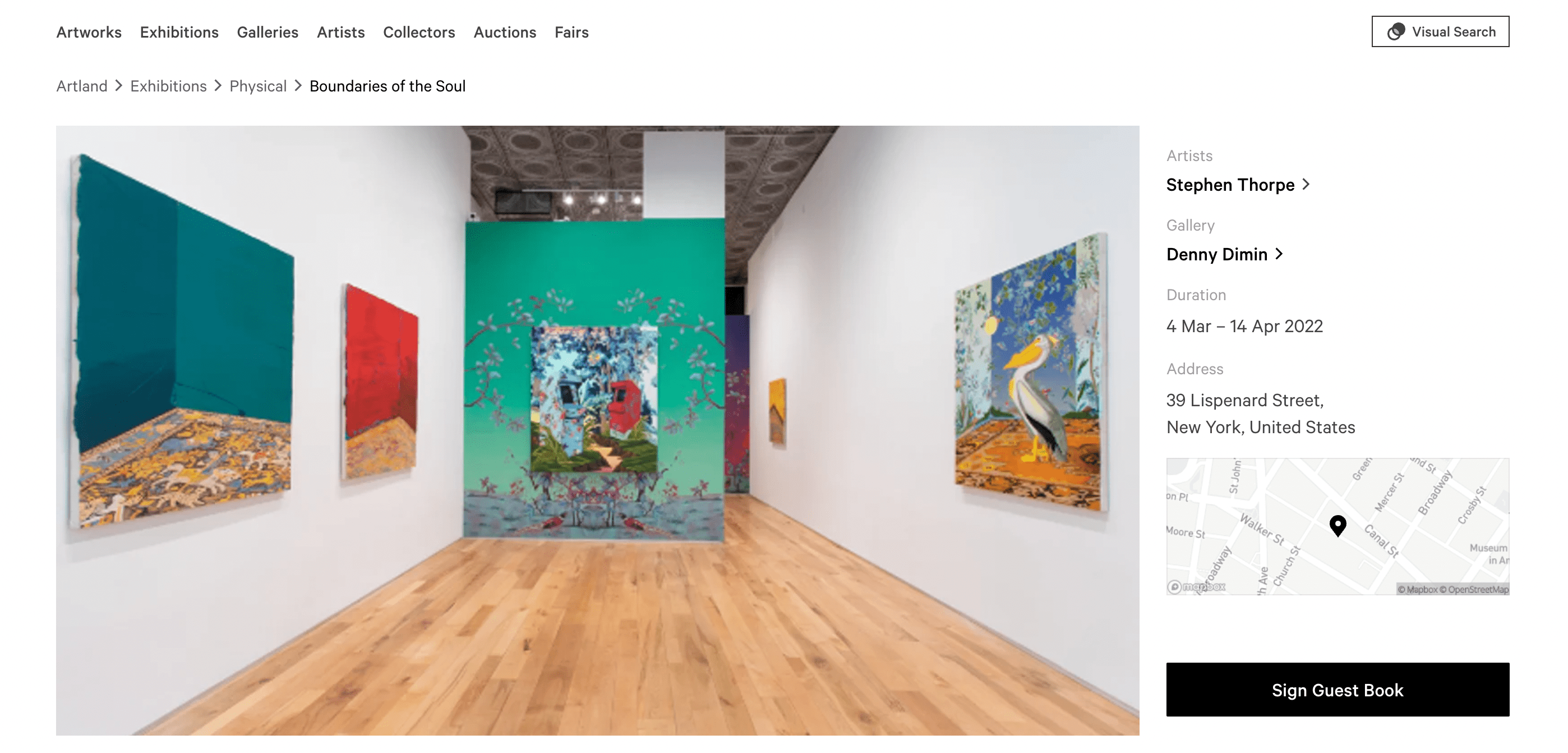 Create a Virtual Gallery: An example of a virtual art gallery.