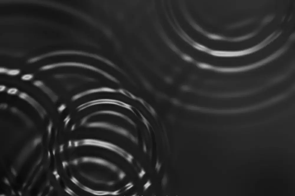 Water ripple brushes backdrop dark monochrome design - 