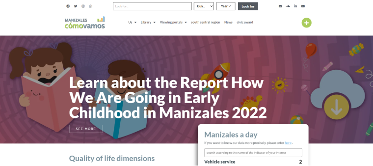 manizales como vamos website made with croco