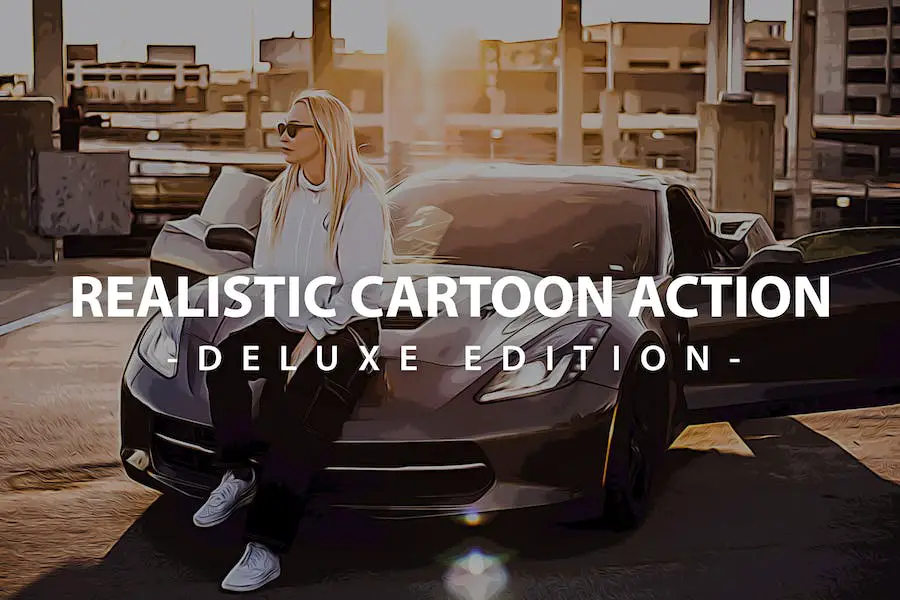 Realistic Cartoon Action Photoshop| Deluxe Edition - 