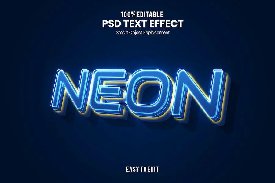 Neon - Neon PSD Text Effect - 
