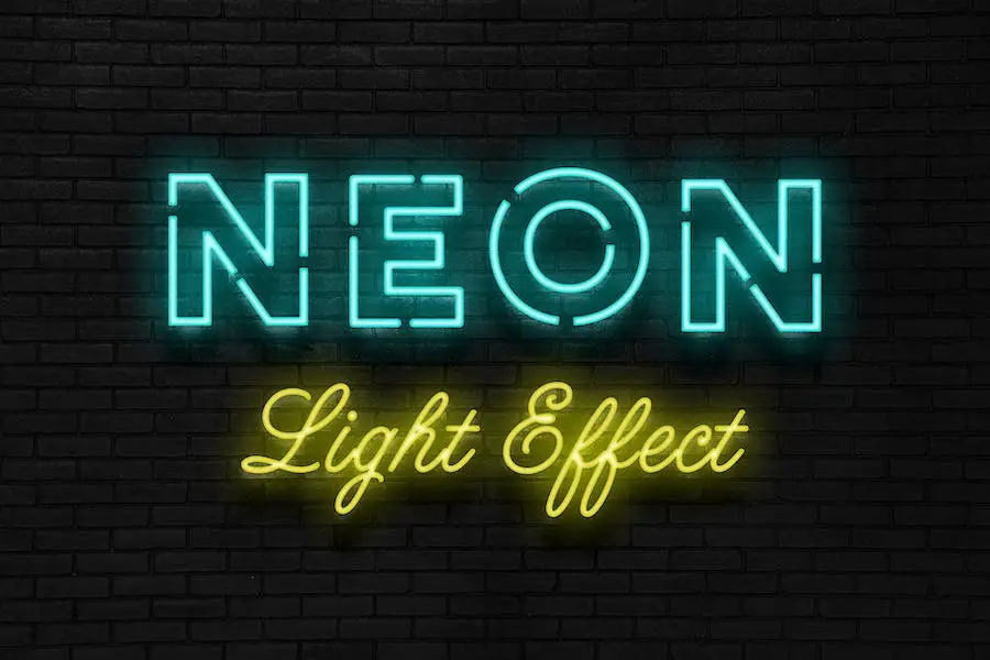 Neon Sign Photoshop Effect - 