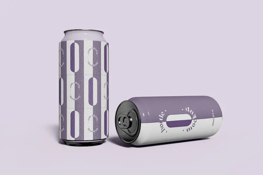 Can with Cooler Mockup - 