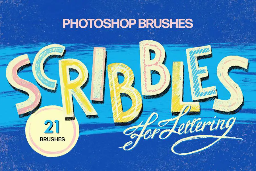 Scribbles Photoshop Brushes - 