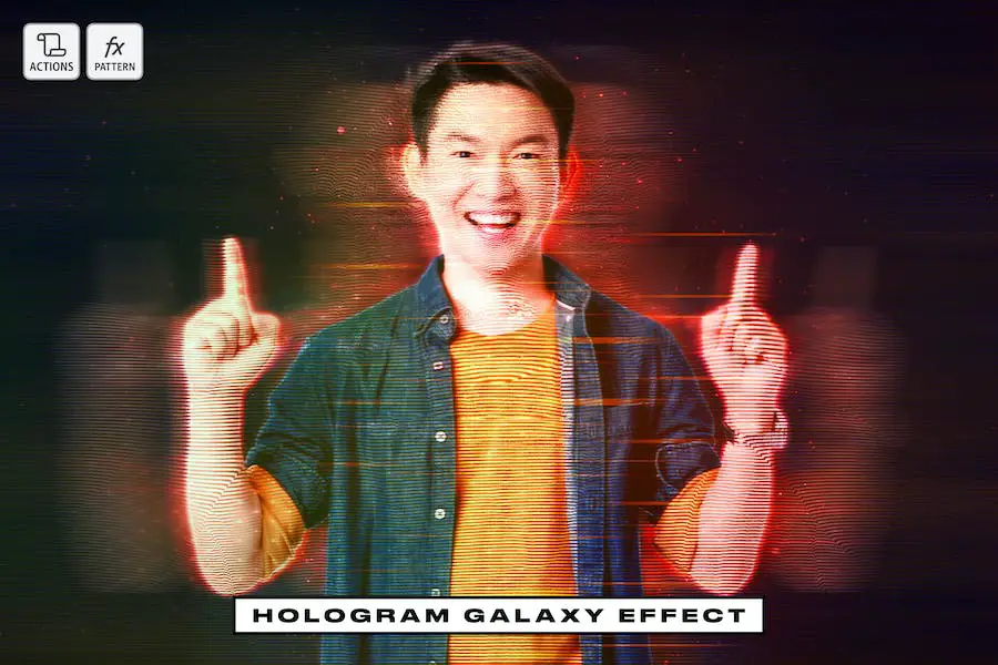 Hologram Galaxy Effect - 