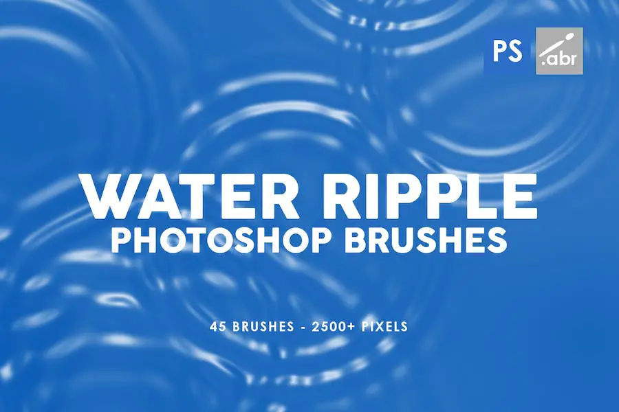 45 Water Ripple Photoshop Brushes - 