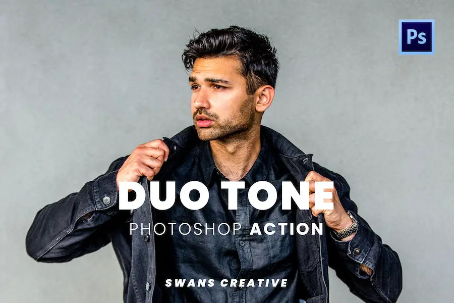 Duo Tone Photoshop Action - 