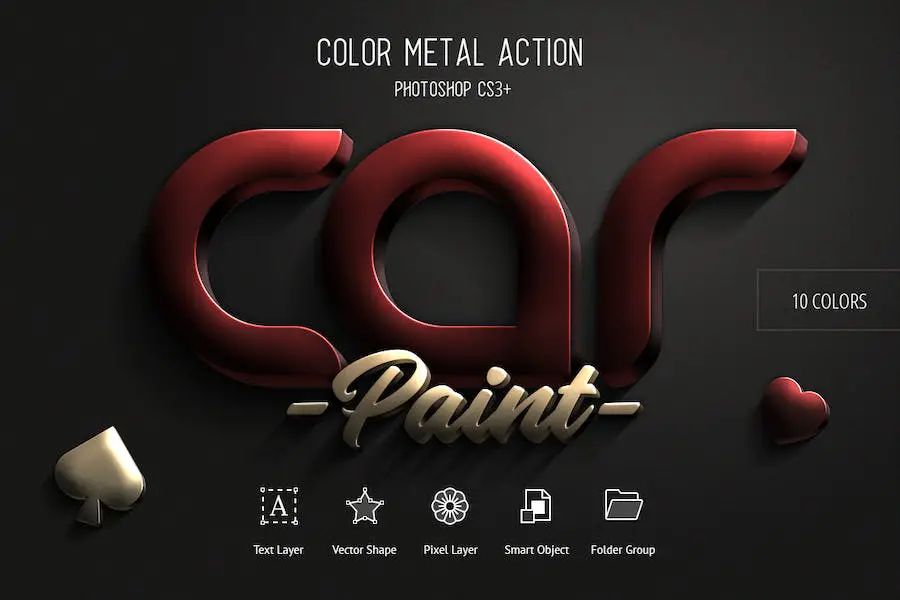 Color Metal - Photoshop Action - 