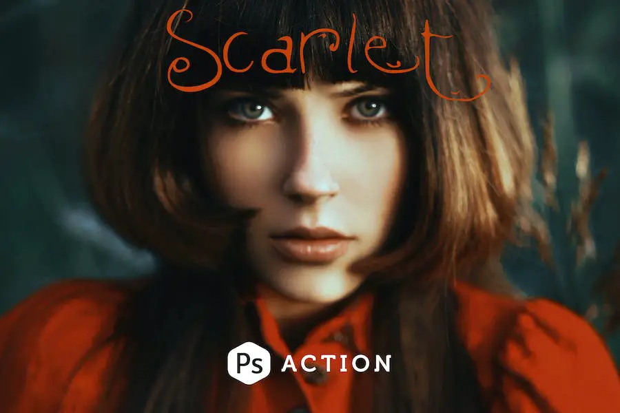 Scarlet Fantasy Photoshop Action - 