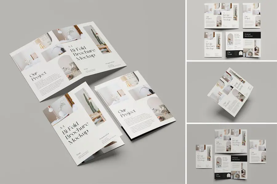 A4 Bi-Fold Brochure Mockup - 
