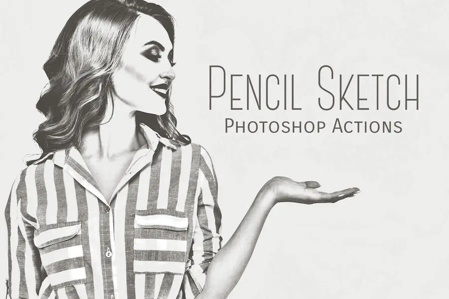 Pencil Sketch Photoshop Actions - 