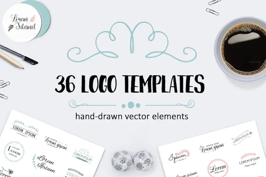Vector logo templates collection - 