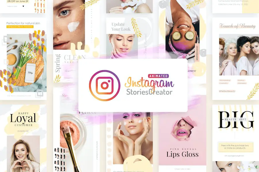 Animated Instagram Stories Creator - Powerpoint V1 - 