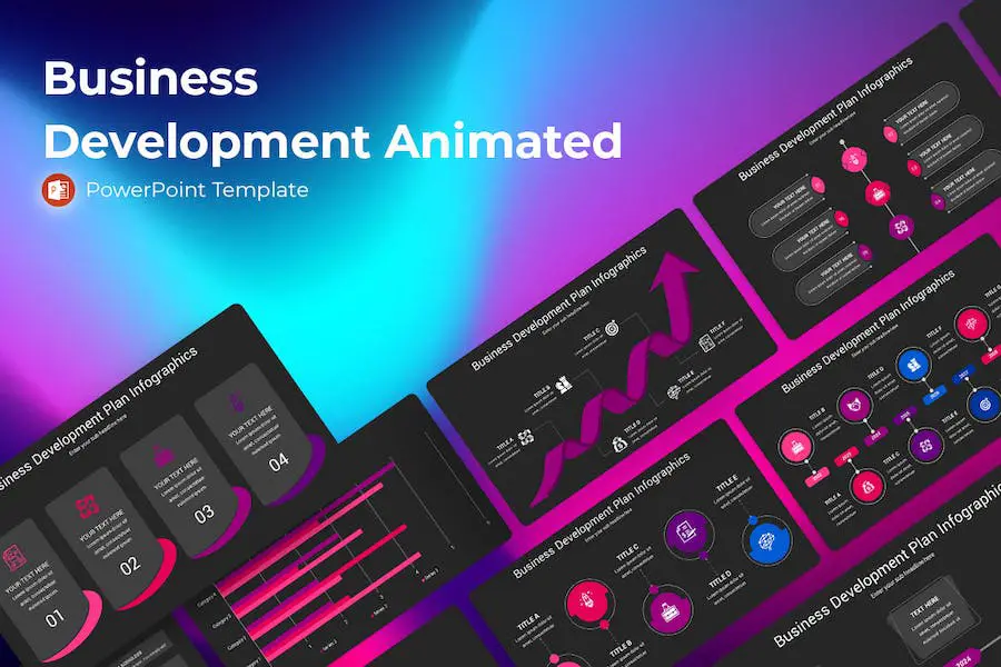 Business Development Animated Powerpoint Template - 