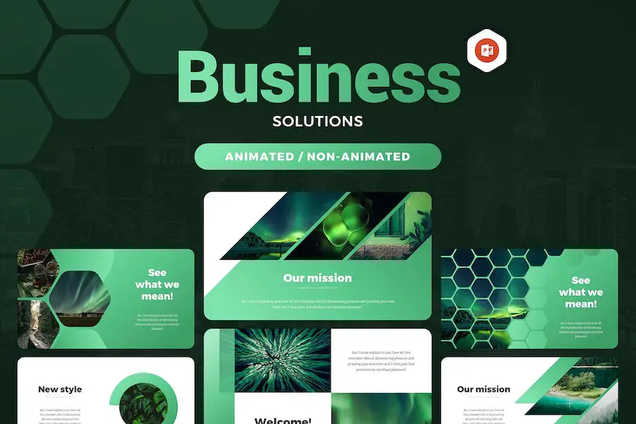 Business Corporate Solutions Animated PowerPoint - 