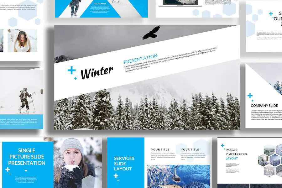 Winter Powerpoint Template Cold - 