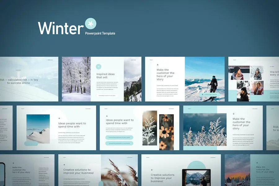 Winter - Powerpoint Template. - 