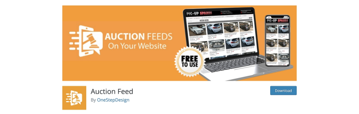 Auction Feed plugin for wordpress