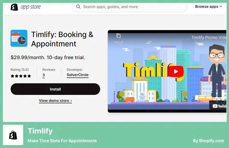 Timlify - Make Time Slots for Appointments