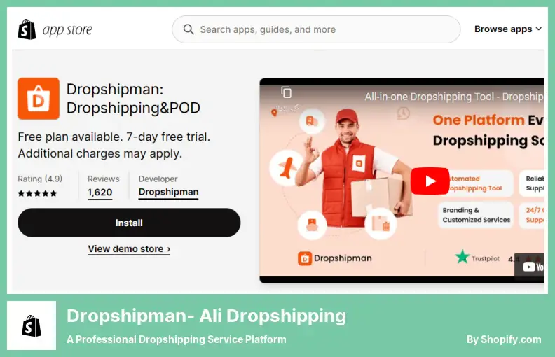 Dropshipman‑ Ali Dropshipping - a Professional Dropshipping Service Platform