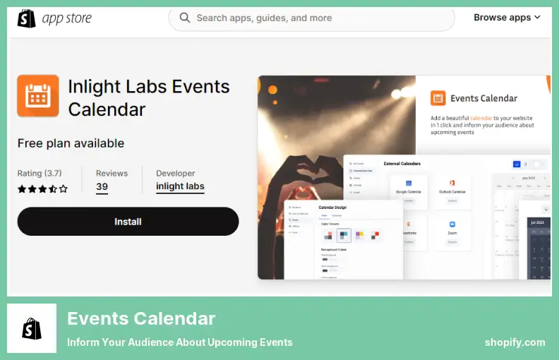 Events Calendar - Inform Your Audience About Upcoming Events