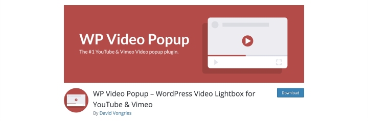 WP Video Popup plugin for YouTube embeds