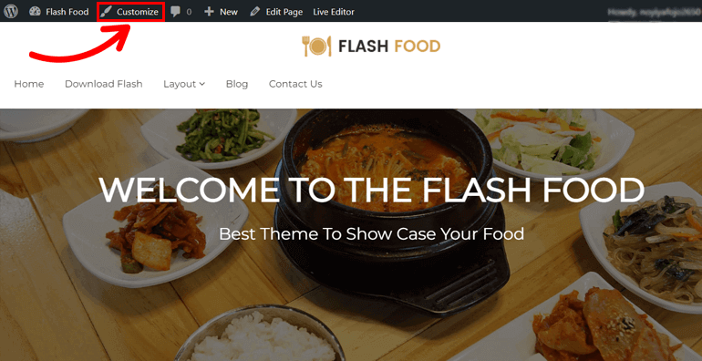 Customize Flash Theme