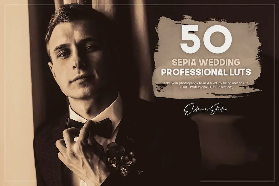 50 Sepia Wedding LUTs Pack - 