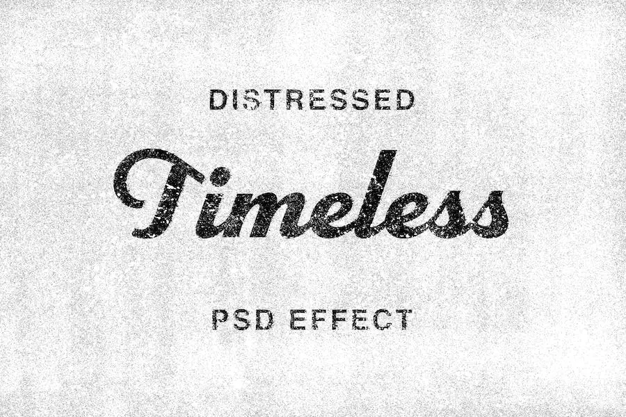Timeless: Distressed Text Effect - 