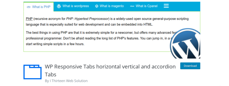 wp responsive tabs wordpress plugin