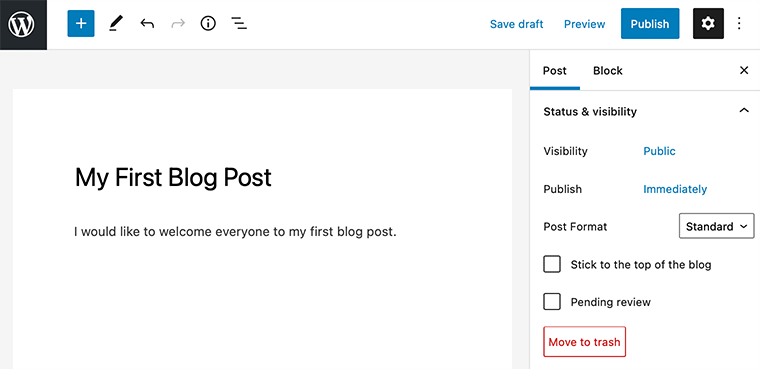 Add Page Title and Paragraph to the Post