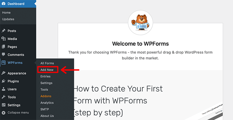 Create WPForms