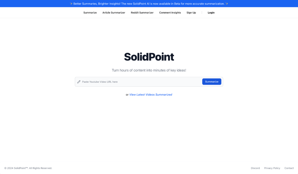 SolidPoint-Summarize