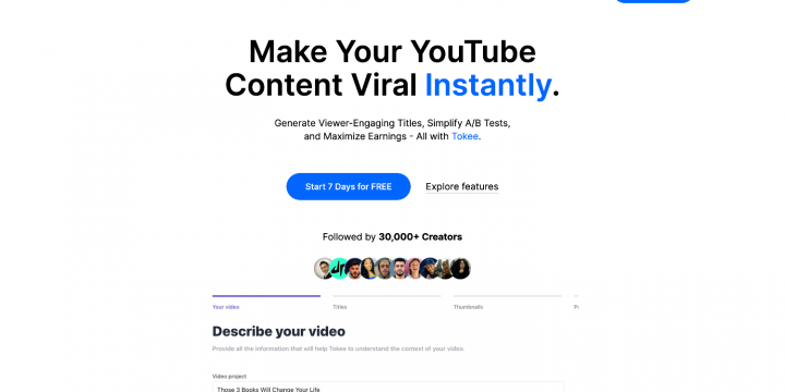 Tokee YouTube Videos