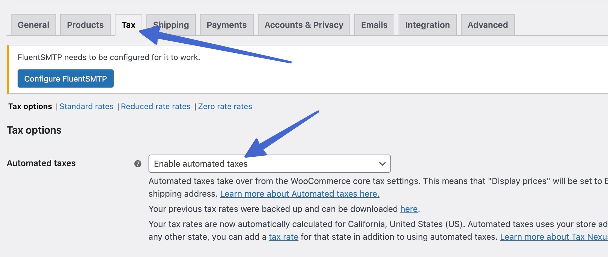 automated taxes on WooCommerce.