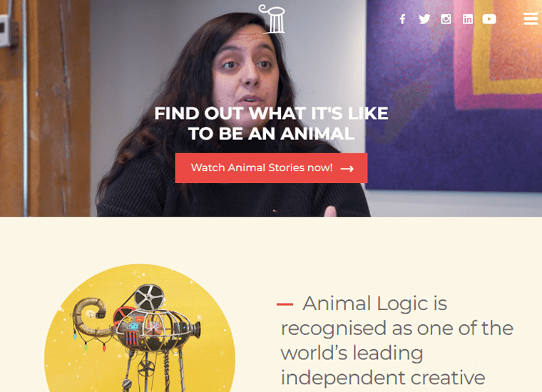 Animal Logic Website Built With WordPress
