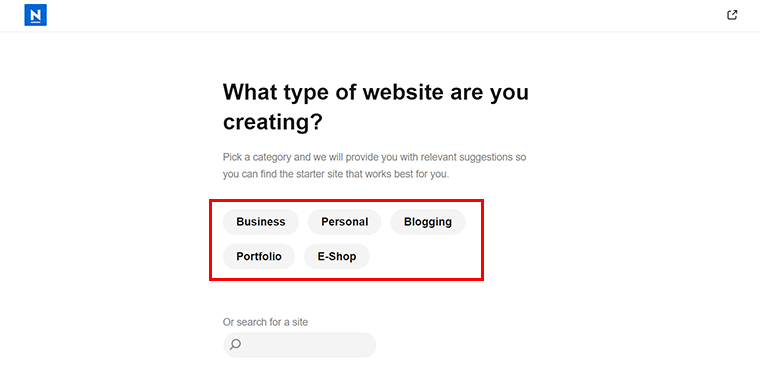 Choose the Type of Website You Want to Create 