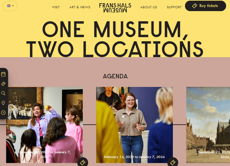 Frans Hals Museum WordPress Sites Example