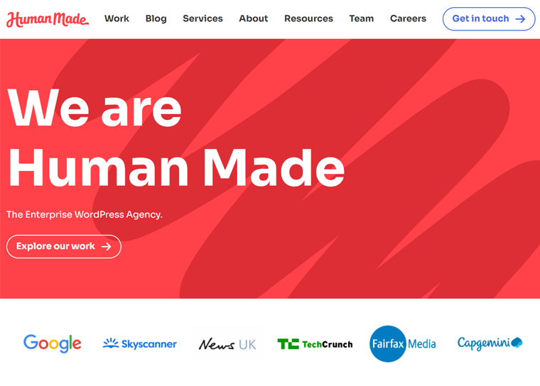 Human Made - WordPress Site Examples