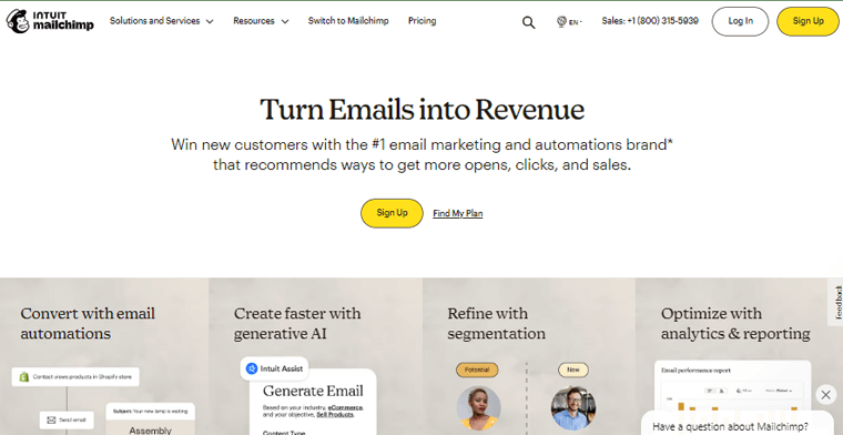 Mailchimp Email Marketing tool