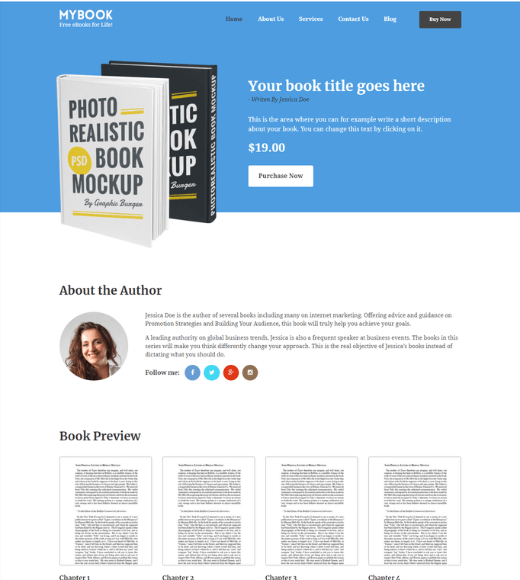 MyBook WordPress Themes for Writers and Authors