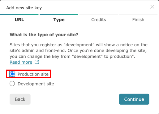 Selecting Site Type For WPML Key